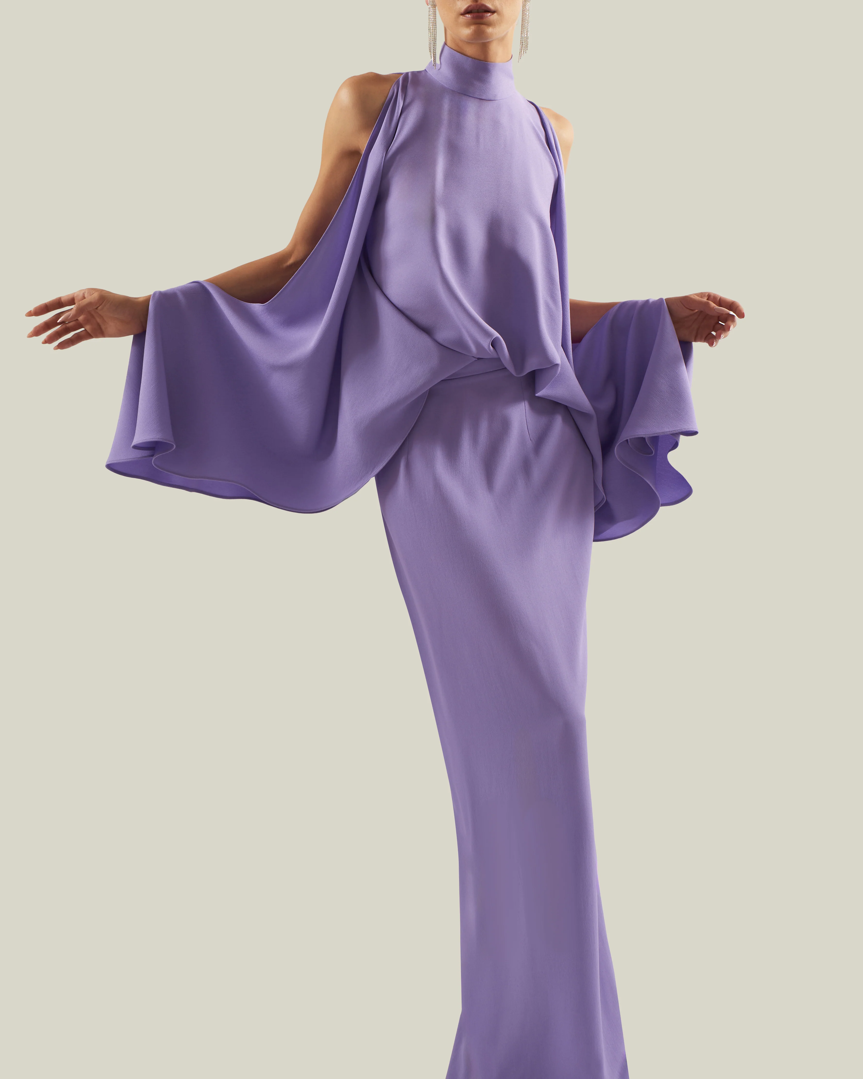 Bacall Dress in Lavender - Image 5