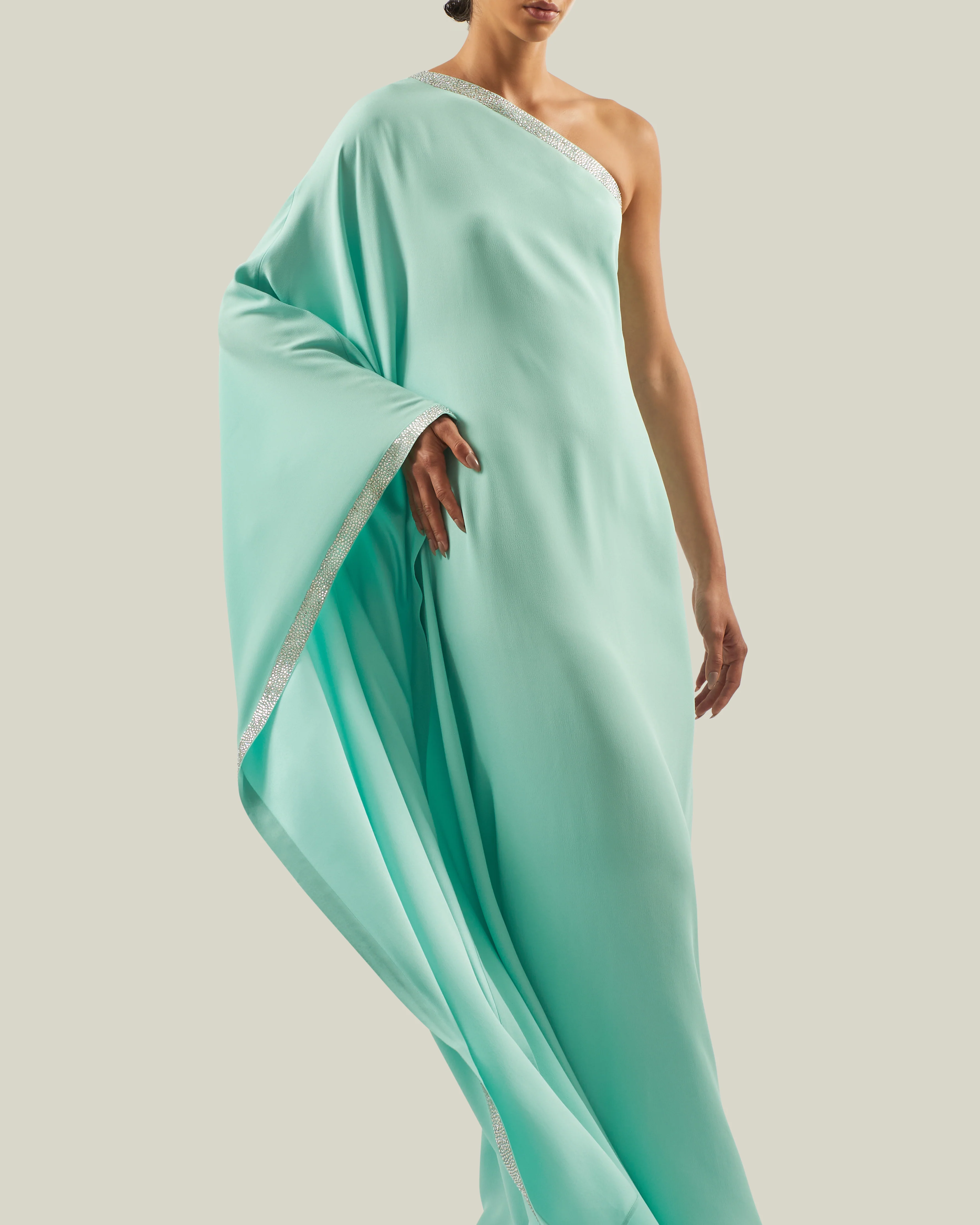 Betsy Crystal Dress in Acqua - Image 5