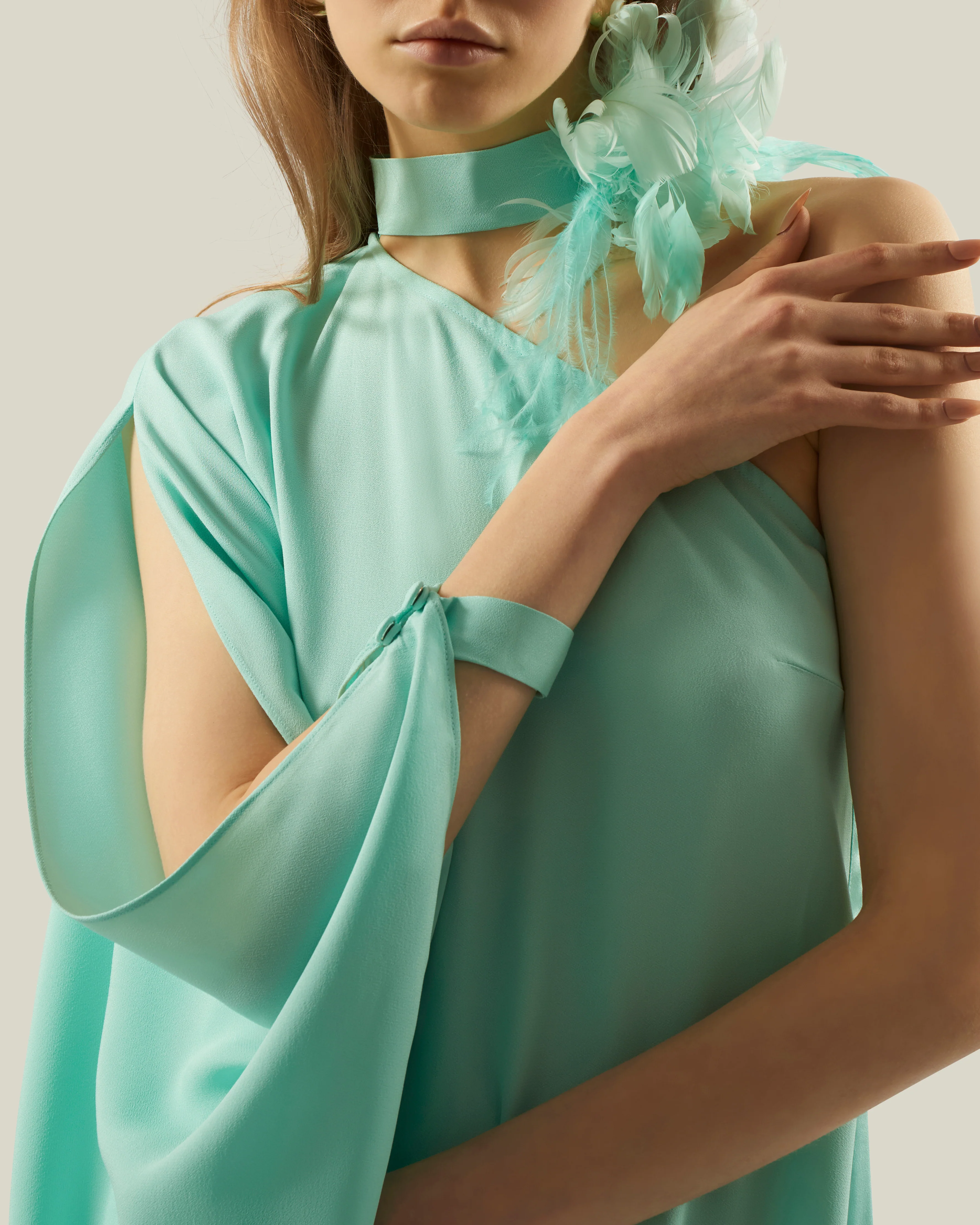 Bolkan Garden Dress in Acqua - Image 4