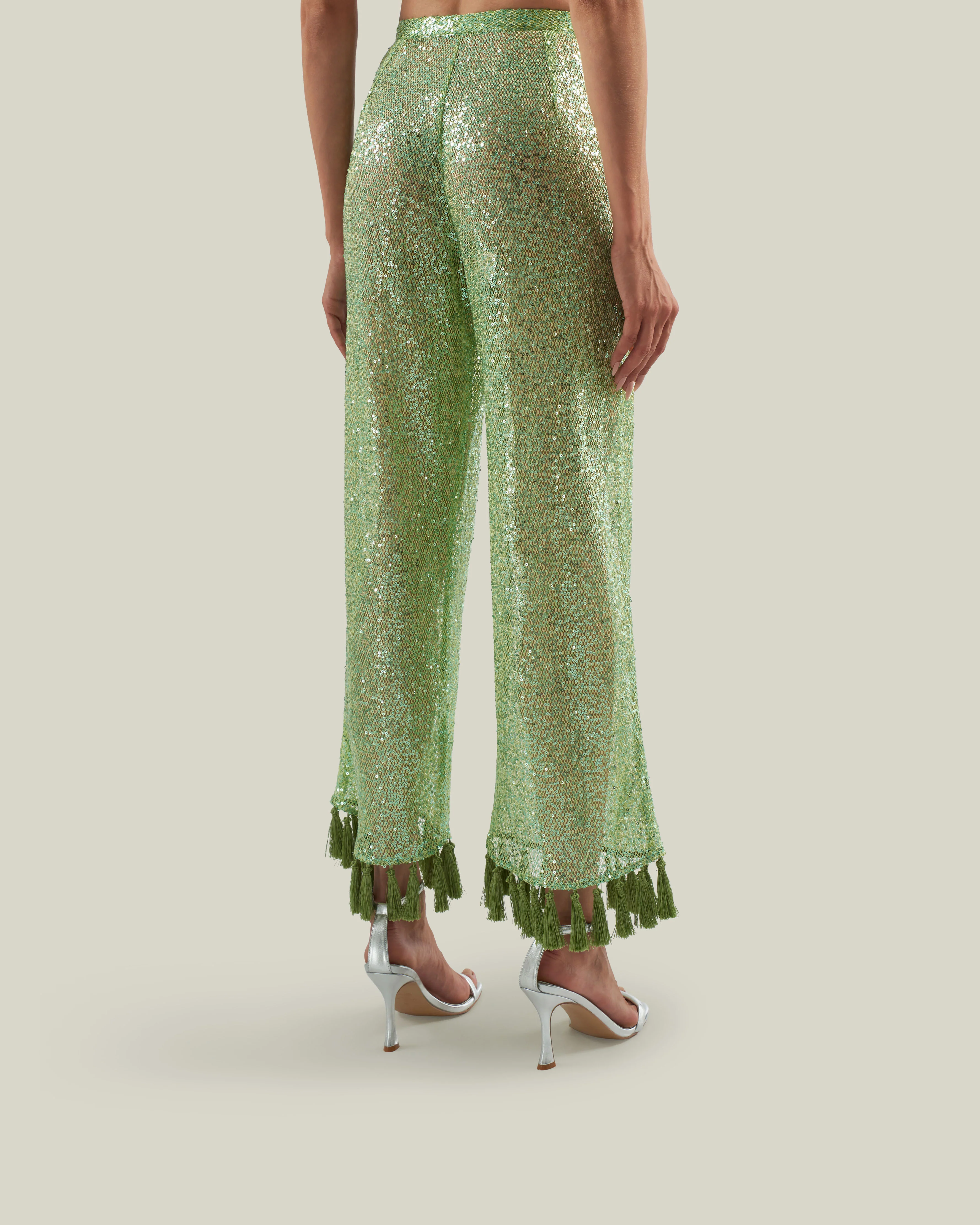 Cala Escondida Pants in Acid Green - Image 3