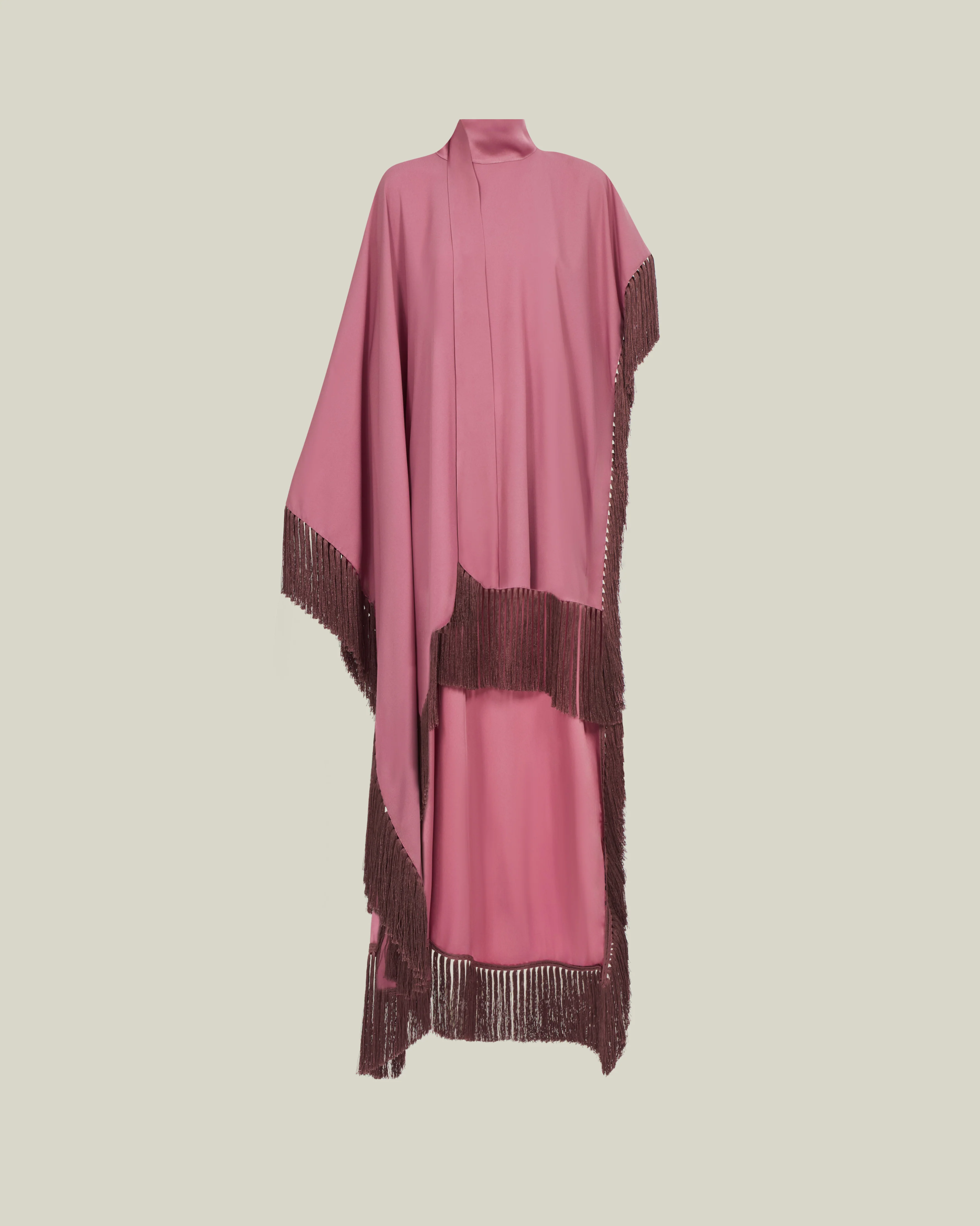California Tassel Kaftan in Antique Pink - Image 3