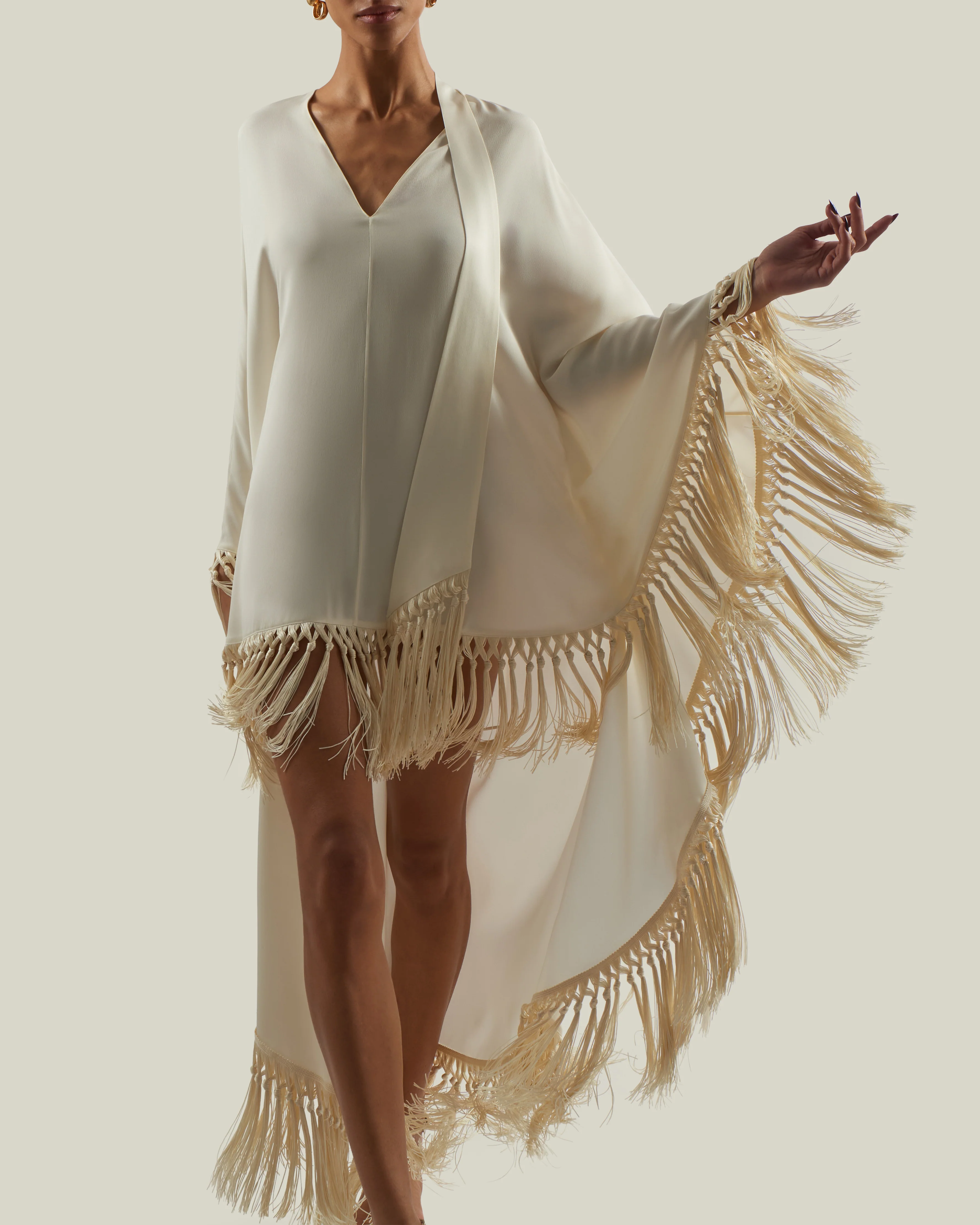 Cecil Kaftan in Latte - Image 5