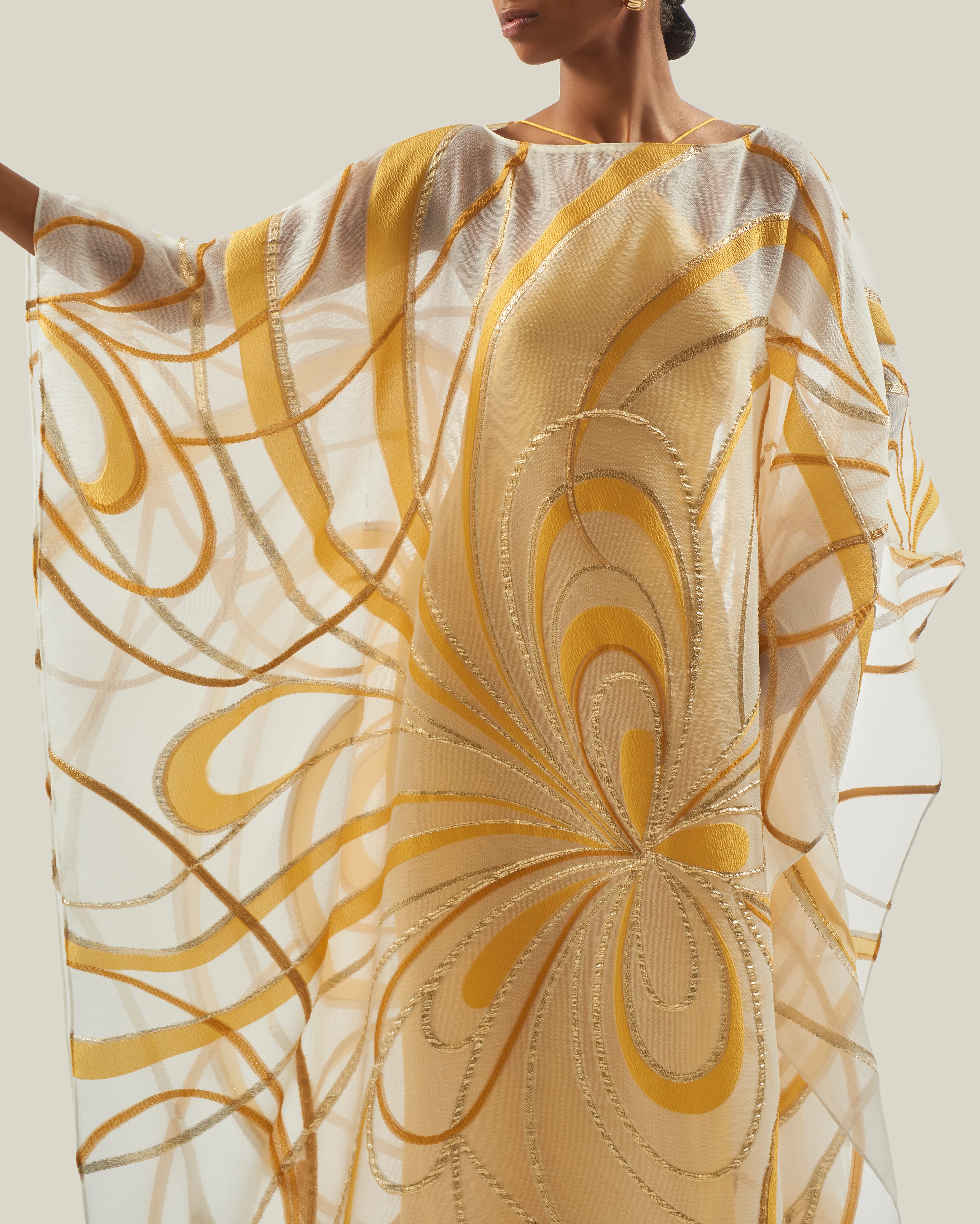 Clarke Kaftan in Ocra - Image 4