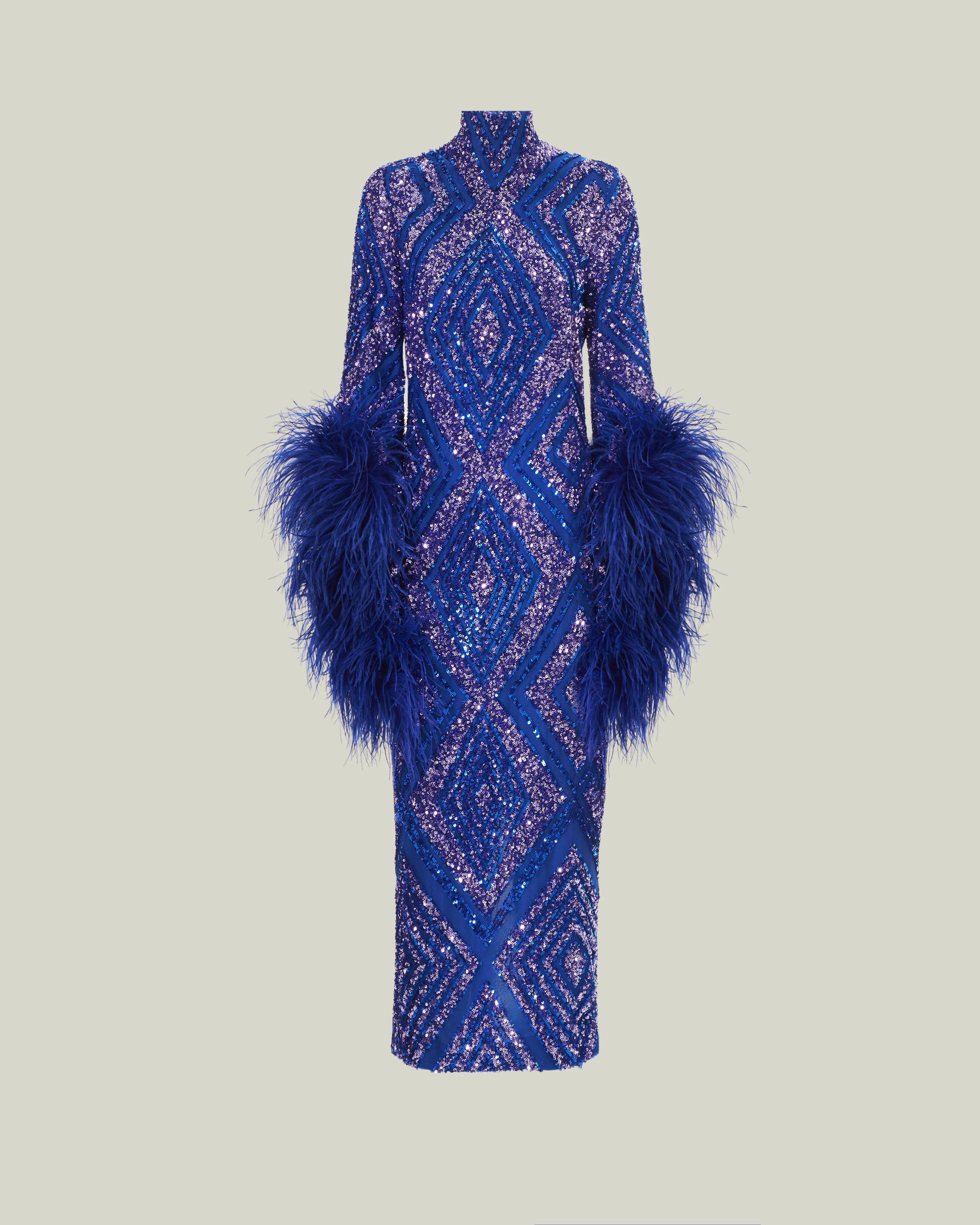 Del Rio Disco Dress in Royal Blue - Image 3