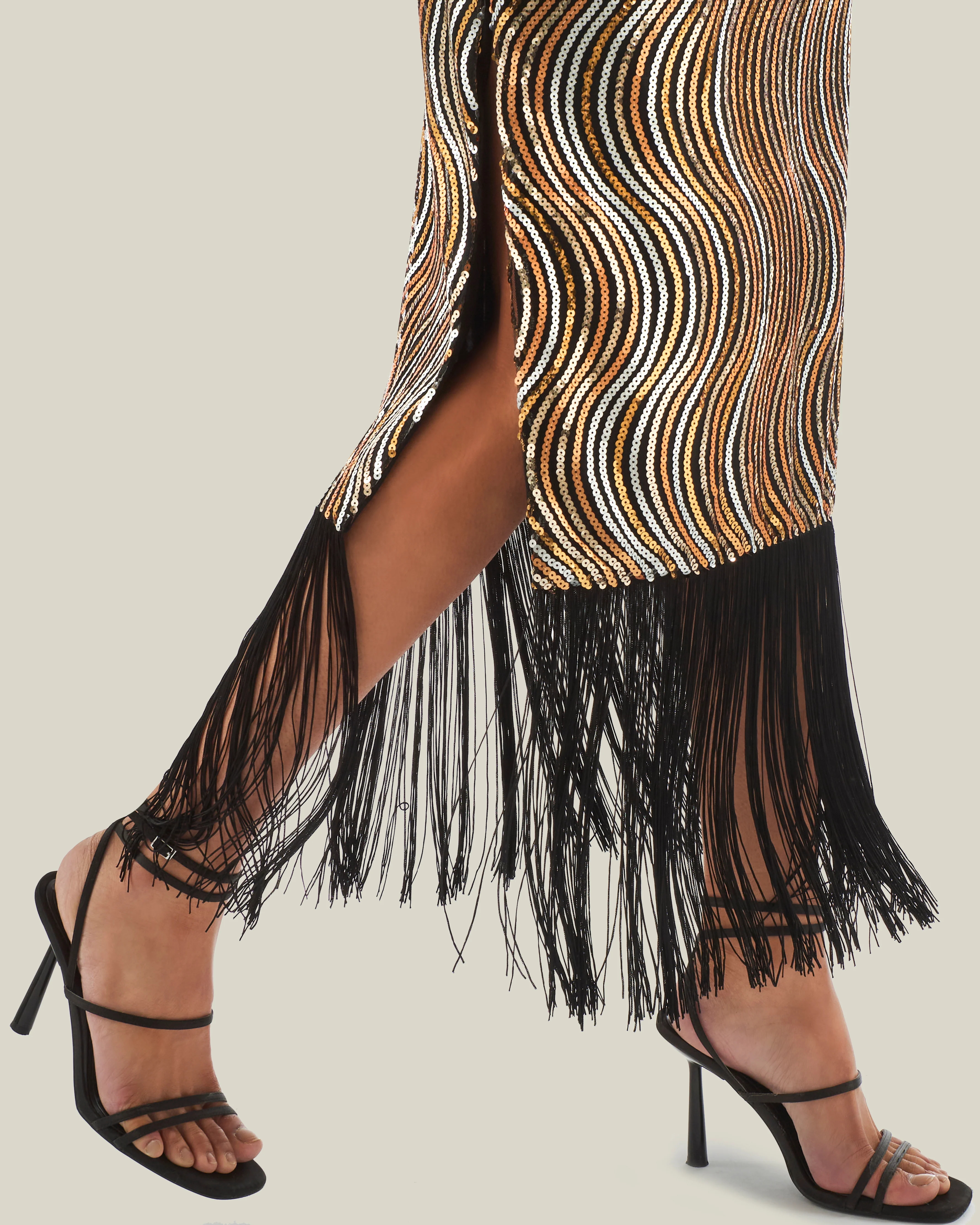 Hemingway Disco Dress in Gold - Image 4