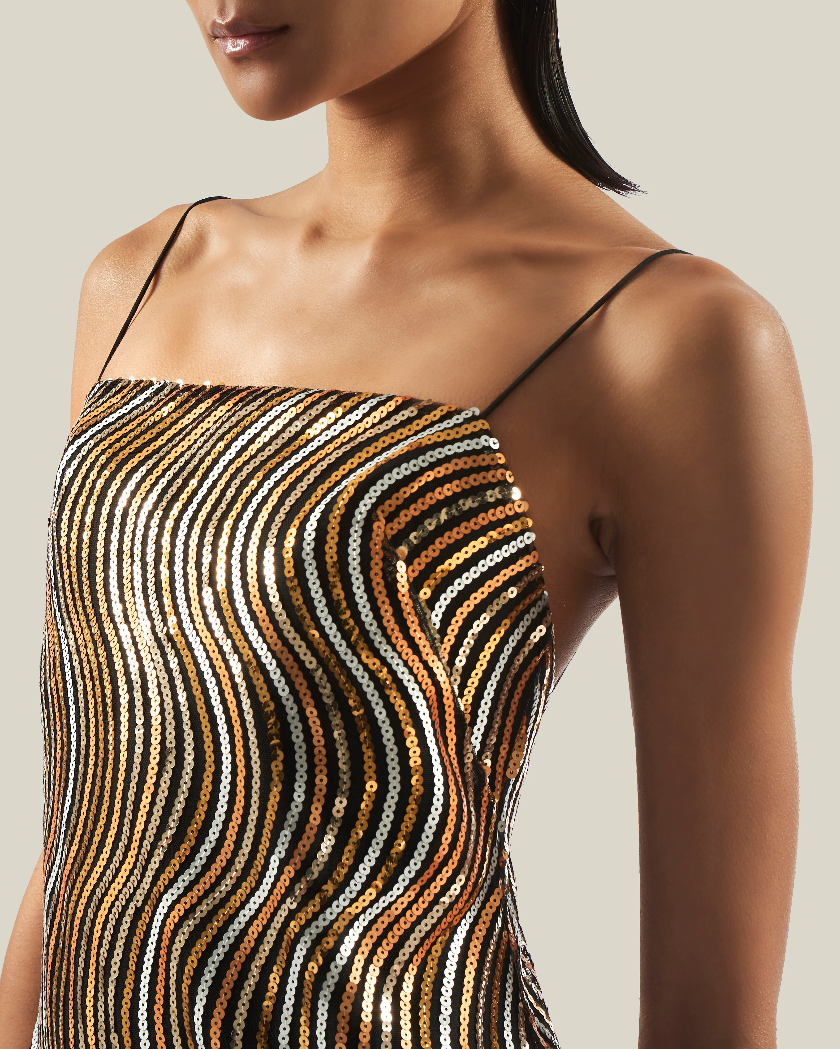 Hemingway Disco Dress in Gold - Image 5