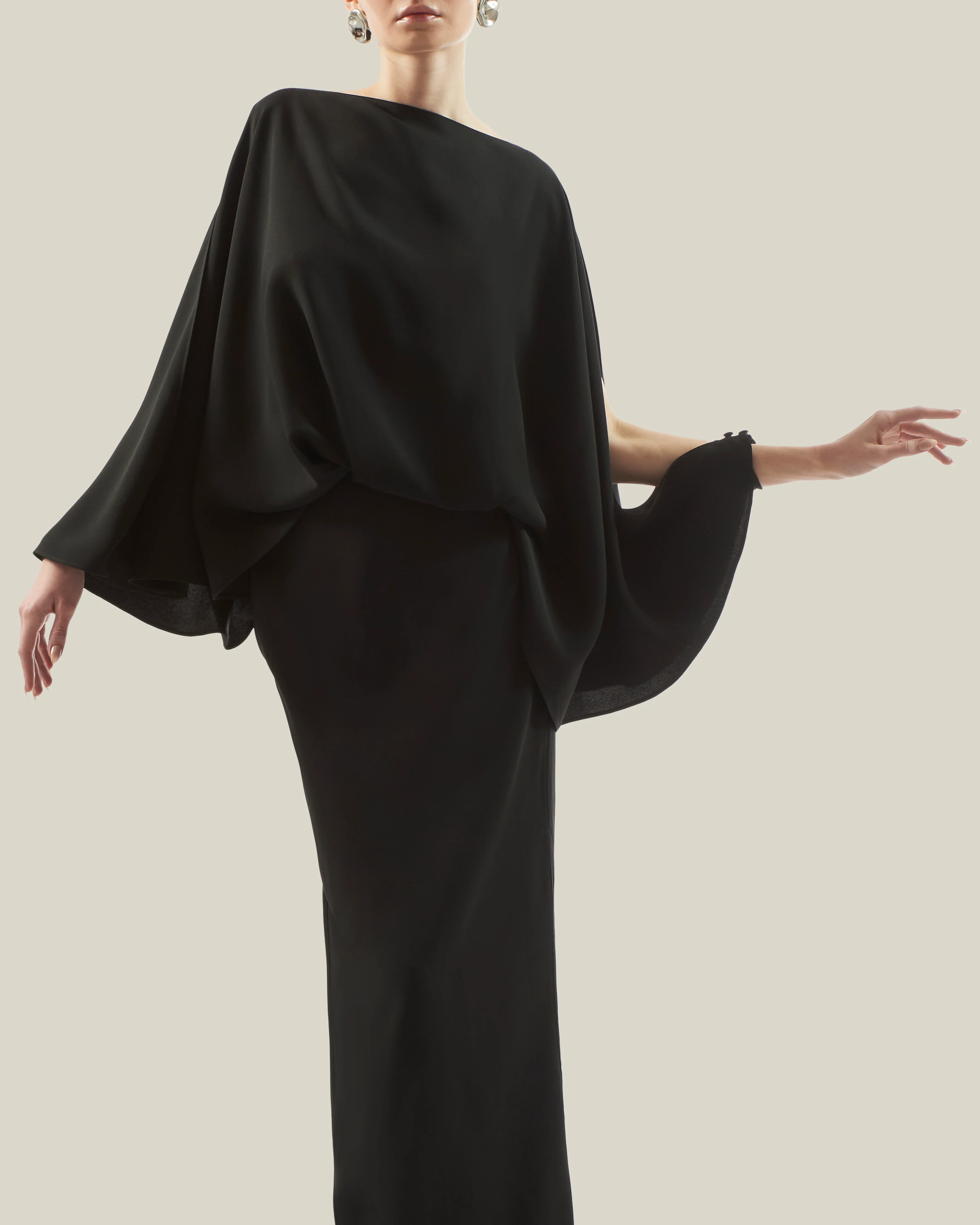 La Maddalena Dress in Black - Image 4
