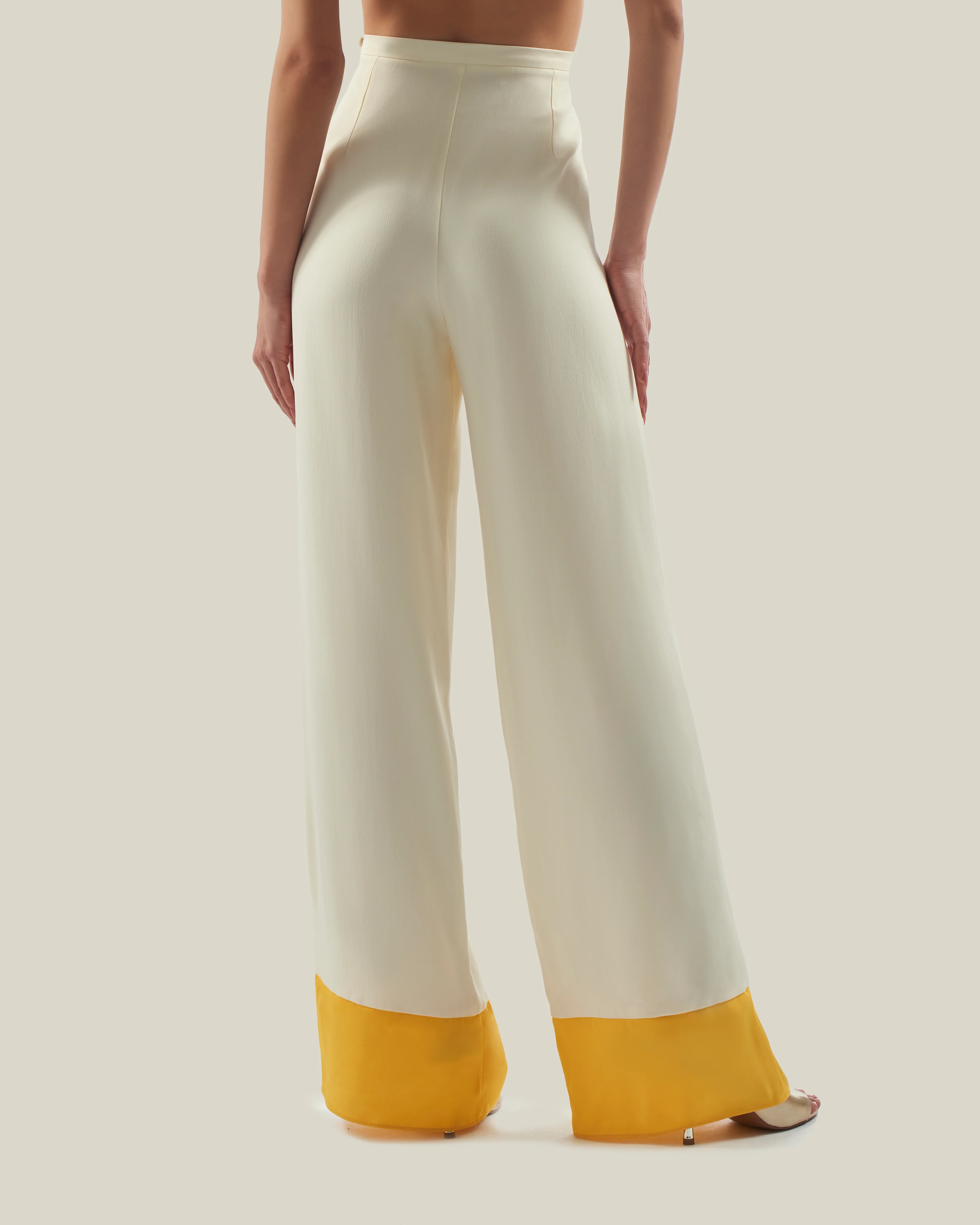 Marlene Corniche Pants in Ivory - Image 3
