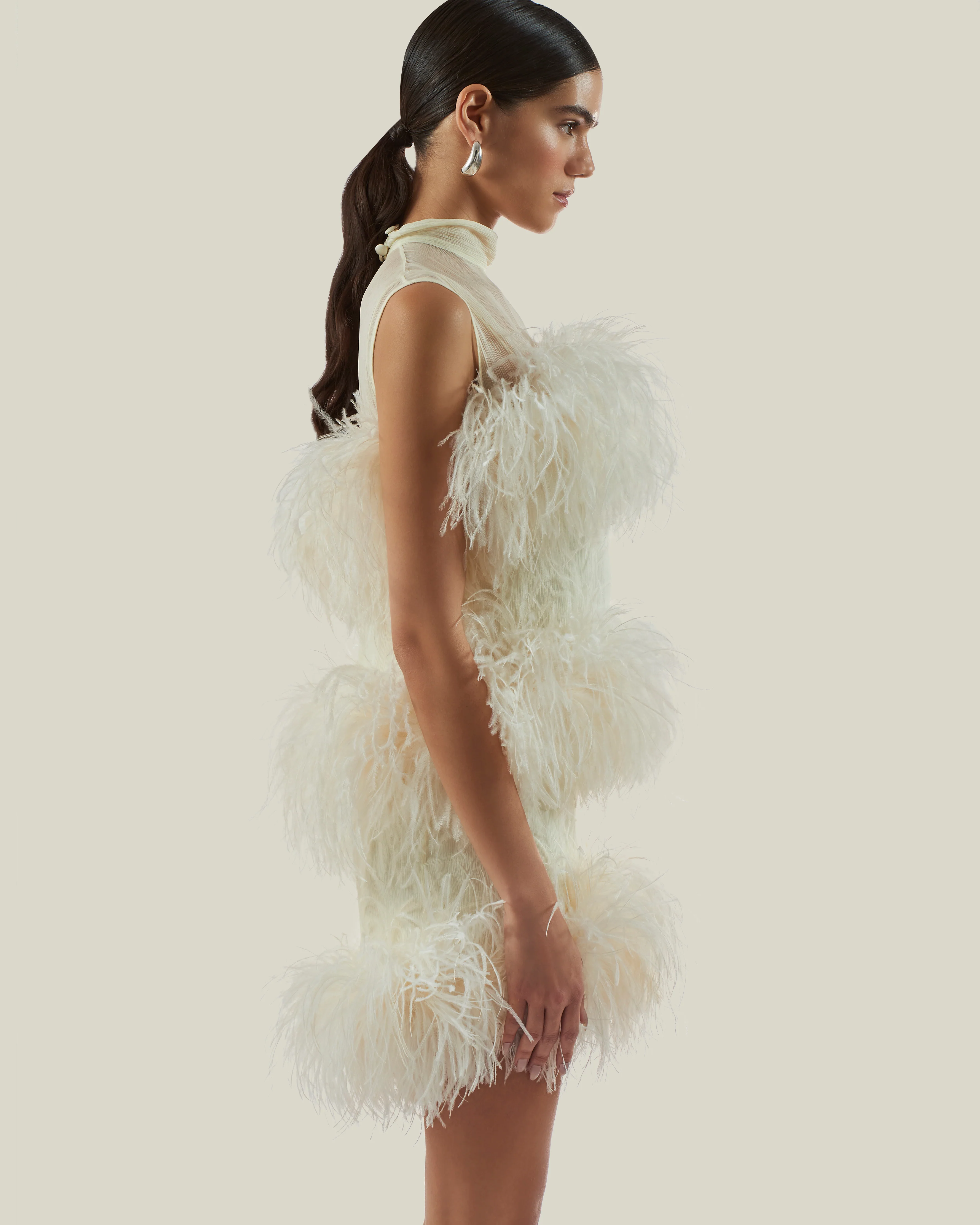 Mini Divine Dress in Ivory - Image 5