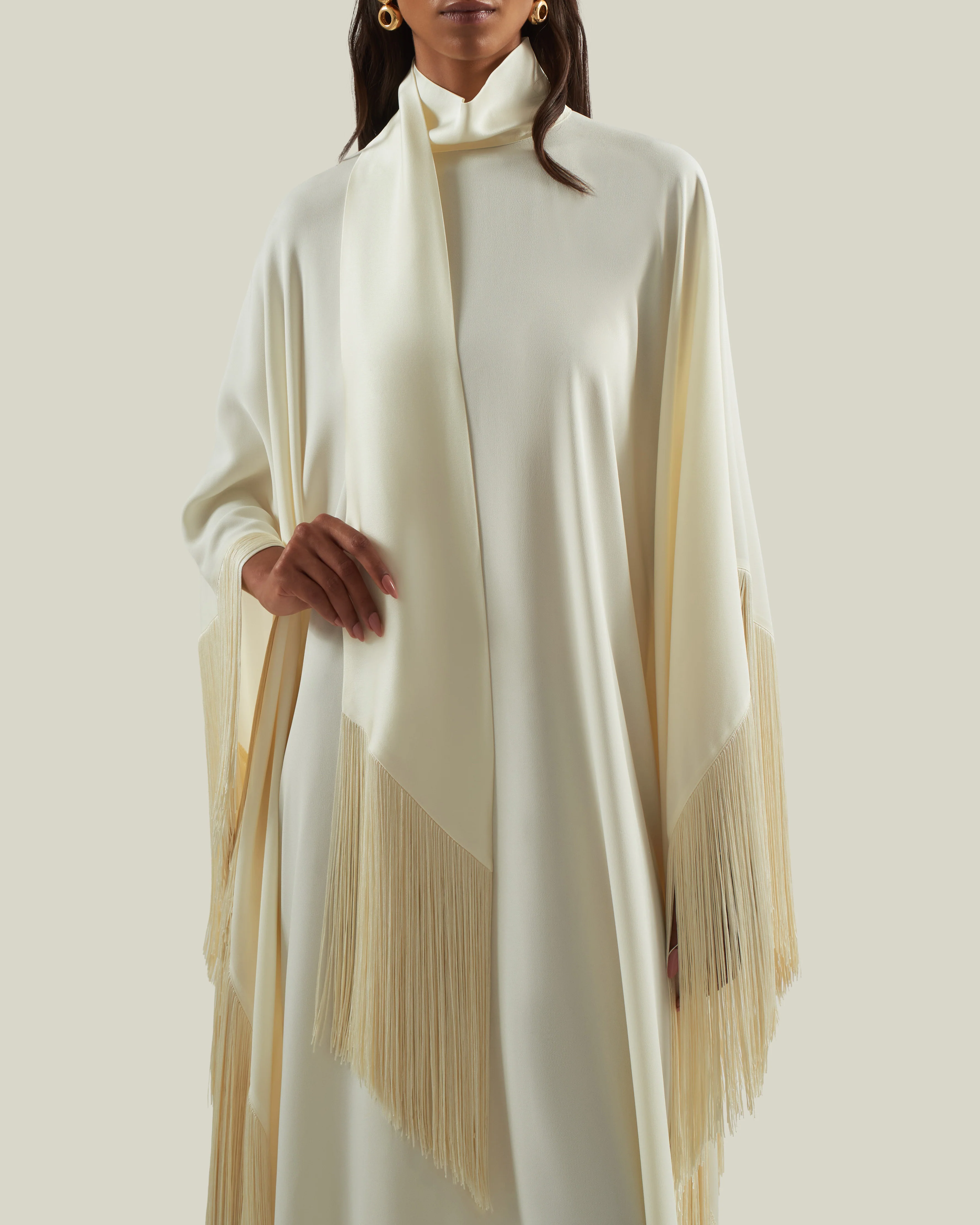 Mrs Ross Kaftan in Ivory - Image 4